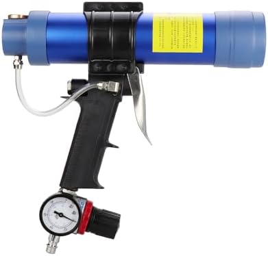 Air Sealant Gun 10 oz/310 ml,Pneumatic Caulking Gun,Silicon Sealant Nozzle Gl...