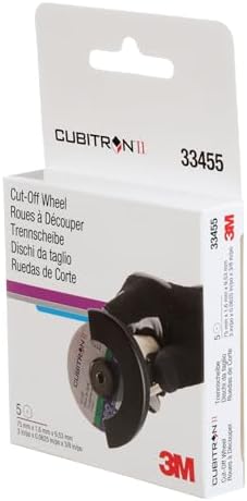 3M Cubitron II Cut-Off Wheel, 33455, 3 in, .0625 in x 3/8 in, 5 Pack, High Pe...