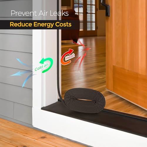 Ravinte Weather Stripping Door Seal, Q-Shaped Kerf Foam Strip, 50 FT, Brown
