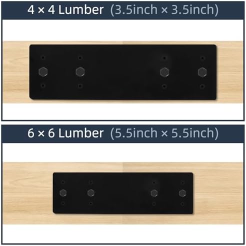 4Pcs Straight Steel Flat Plate, 10" X 3" Heavy Duty Mending Plate, ...