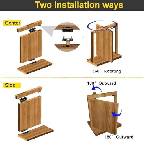 Hidden Door Pivot Hinge,600LBS Load-Bearing,Thickened Solid Steel