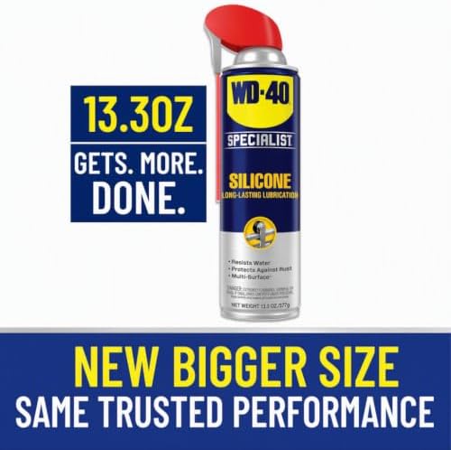 WD-40 Specialist Silicone Lubricant, New Bigger Can, 13.3 OZ [6-Pack]
