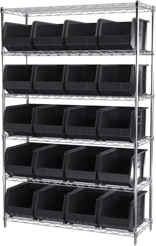 Akro-Mils 30260 AkroBins Plastic Storage Bins, 18"x11"x10", Bl...