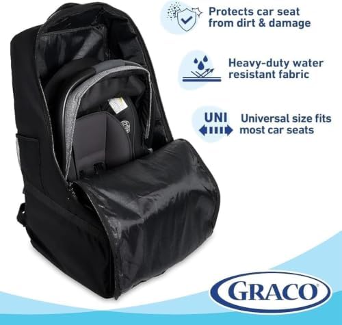 Graco Car Seat Travel Bag, Padded Water Resistant Backpack for Air Travel