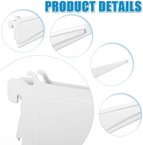Menkxi 20 Pcs Track Locking Shelf Bracket, 12 Inch