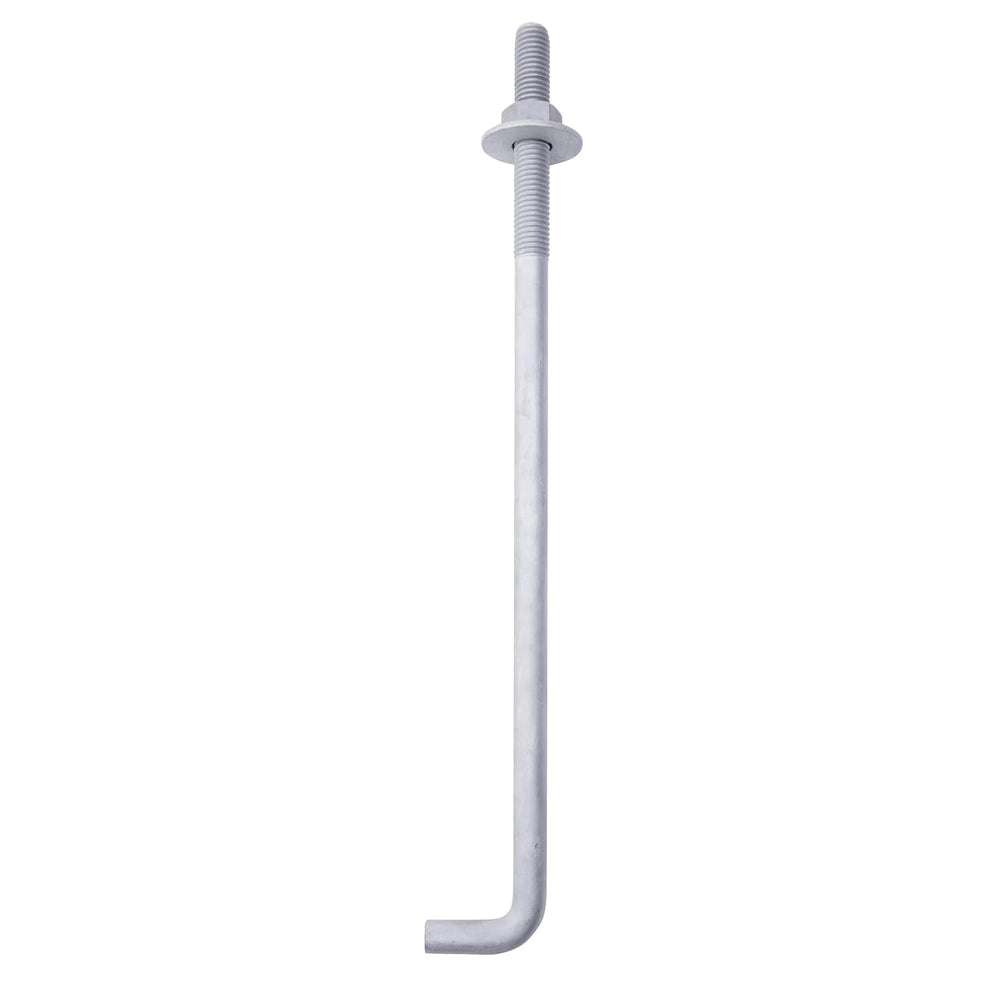 1/2" x 14" Concrete Anchor Bolts (10 Pack) L Shaped, Hot-Dip Galvan...