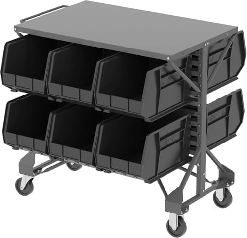Akro-Mils 30260 AkroBins Plastic Storage Bins, 18"x11"x10", Bl...