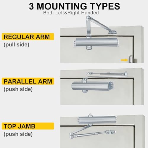 Grade1 Commercial Door Closer, Super Heavy Duty Hydraulic Closer