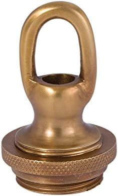 B&P Lamp® Antique Brass Solid Spun Brass Ribbed Ceiling Light Canopy Plat...