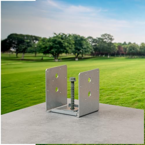 Simpson Strong-Tie ABU66RZ ABU ZMAX Galvanized Adjustable Standoff Post Base ...