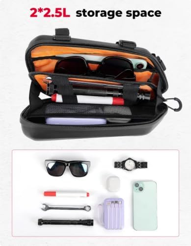 KEMIMOTO Motorcycle Side Bag, EVA Hard Shell Tool Bags Compatible with Rebel ...
