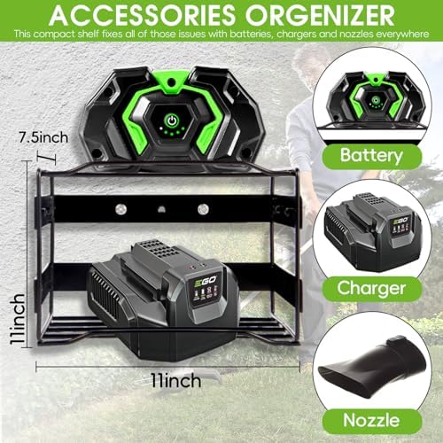 Power Tool Organizer Wall Mount - Heavy Duty Weed Eater Hanger for Garage Org...