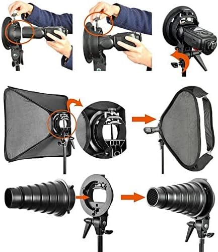 GODOX Softbox with S Type Bracket Bowens S Mount Holder Foldable Mini