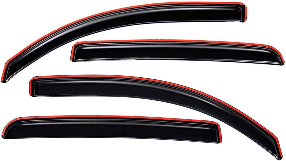 Lightronic Extra Durable Clip-on in-Channel Auto Vent Window Visor, Fits (4Pcs)