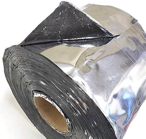 4" W x 50' L Aluminum Heavy Duty Foil Synthetic Polymer Adhesive Bod...