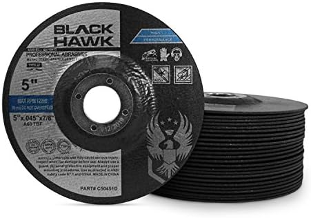 BHA Metal and Stainless Steel Depressed Center Cut Off Wheels for Angle Grind...
