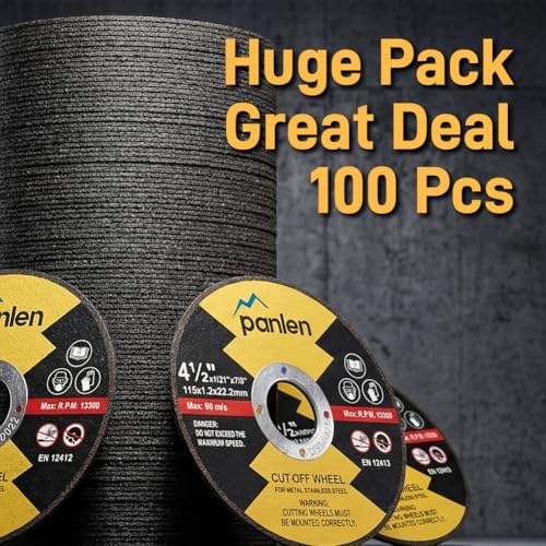 Cut Off Wheels, 4 1/2 Inch, 100 Pack