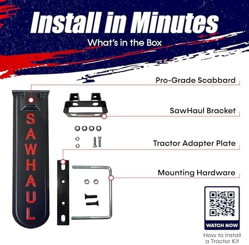 SawHaul Universal Tractor Chainsaw Holder