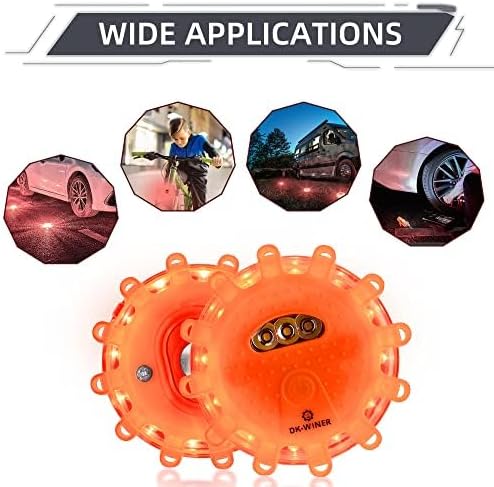 LED Road Flares 6Pack Roadside Emergency car kit Emergency Road Flares Kit