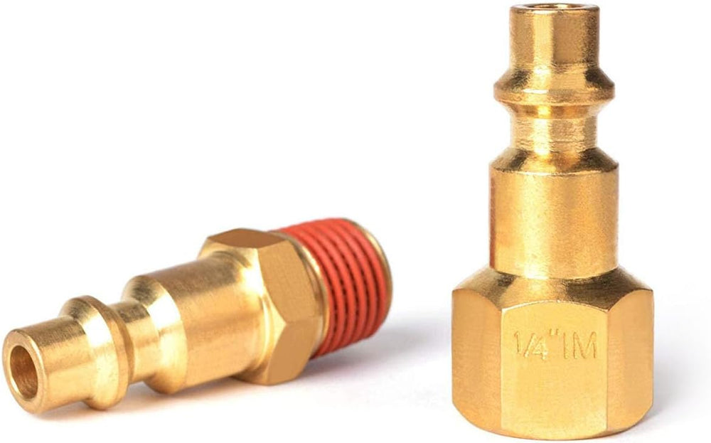 30 Pieces Solid Brass Air Fittings, Industrial Coupler and Plug