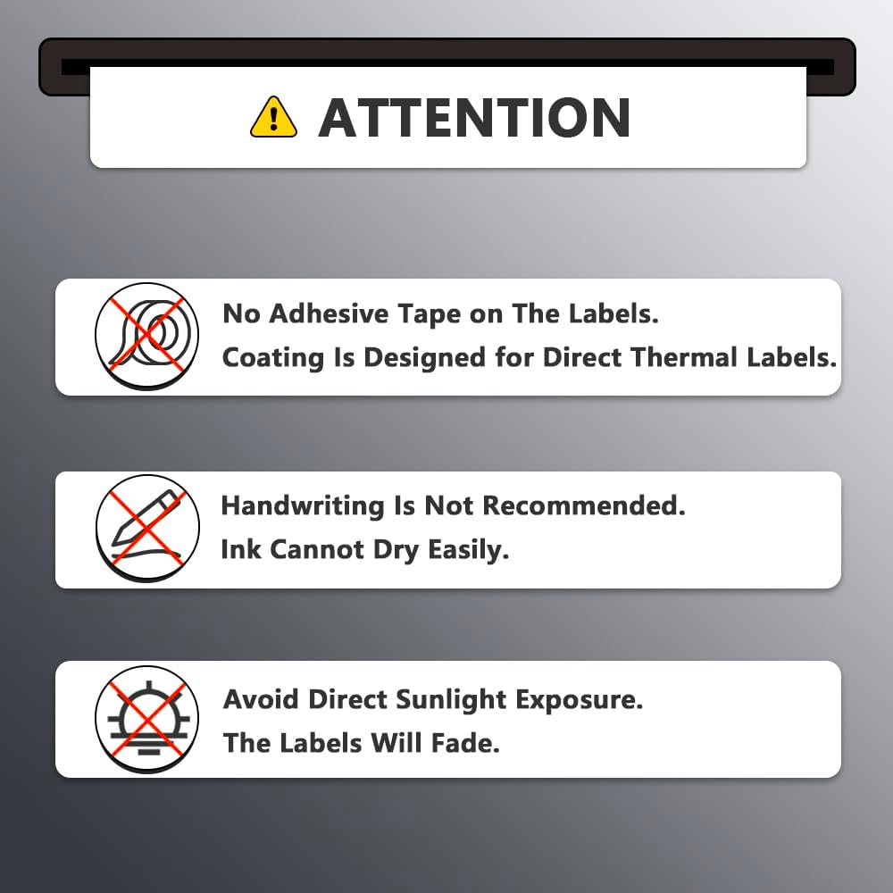 BETCKEY - 4" x 3" (102 mm x 76 mm) Thermal Labels, [10 Roll/5000 La...