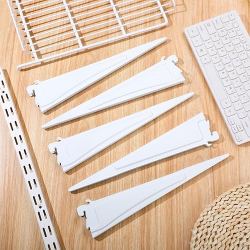 Menkxi 20 Pcs Track Locking Shelf Bracket, 12 Inch