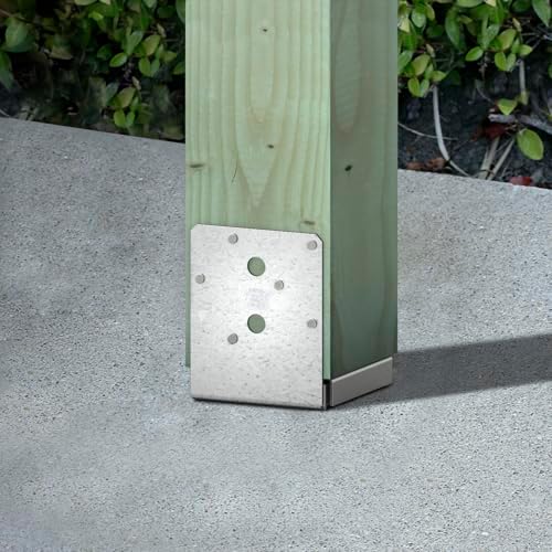 Simpson Strong-Tie ABU66RZ ABU ZMAX Galvanized Adjustable Standoff Post Base ...