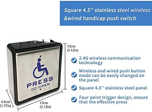 Handicap Door Opener for Disabled People, Low Energy ADA Swing Door Operator ...