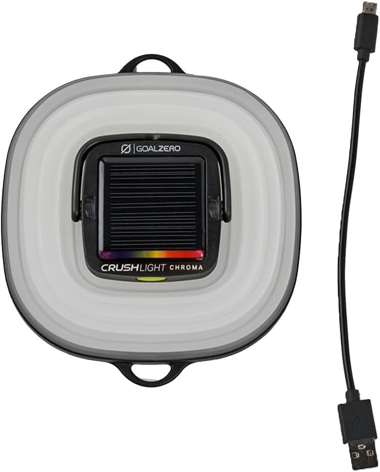 Goal Zero Crush Light Chroma Lantern Collapsible Solar Lantern 3 White Plus M...