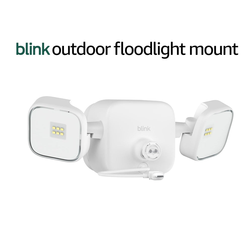 Blink Outdoor Floodlight Mount – Wire-free, 700 lumens, two-year battery life...