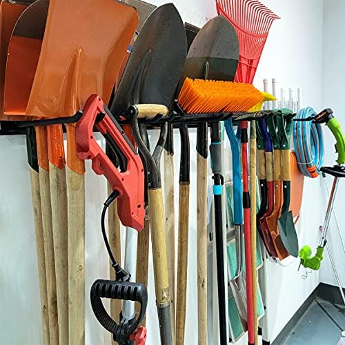TORACK Tool Storage Rack Heavy Duty Garage Wall Mount Garden Tool Organizer