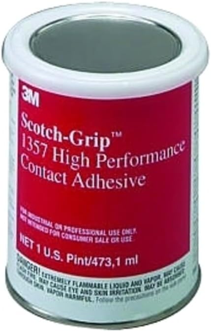 3M Neoprene High Performance Contact Adhesive 1357, Gray-Green, 1 Pint Can