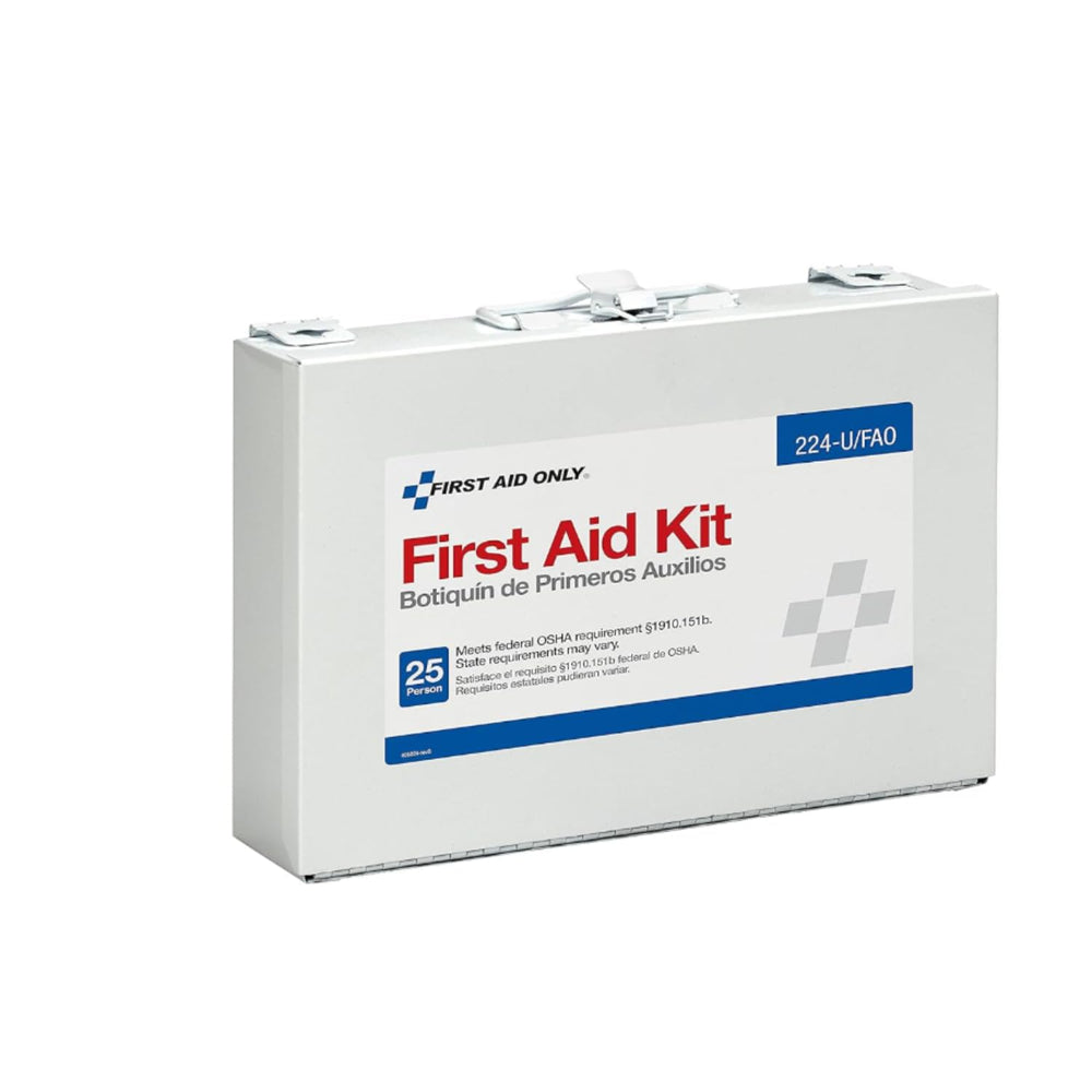 First Aid Only 224-U/FAO OSHA-Compliant 25-Person Emergency First Aid Kit for...
