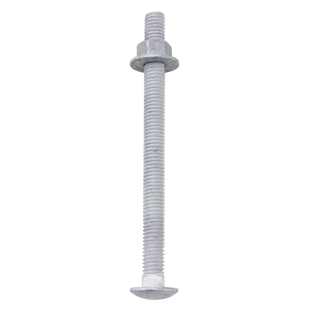 3/8" x 6" Carriage Bolts (50 PCS), Hot Dip Galvanized, Heavy Duty R...