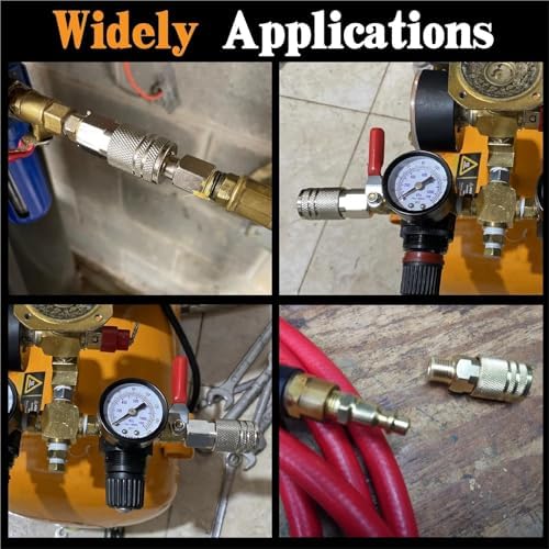 48 Pcs 1/4" NPT Air Compressor Coupler & Plug Kit Air Hose Fitting