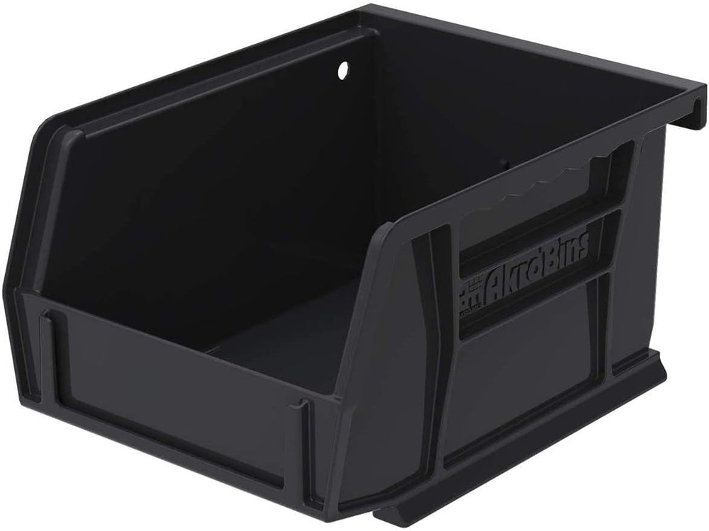Akro-Mils 30210 AkroBins Plastic Storage Bins, 5"x4"x3", Black...