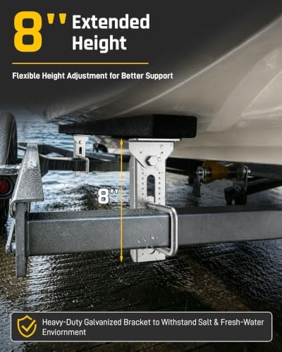 Wyckoff 8" Boat Trailer Bunk Bracket 4-Pack,Heavy Duty Galvanized Swivel