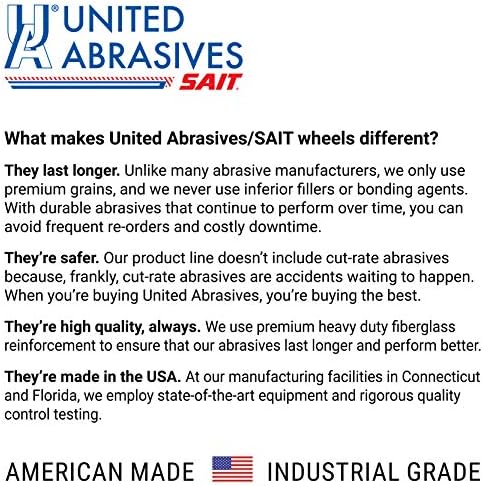 United Abrasives-SAIT 23106 A60S General Purpose Cut-Off Wheels (Type 1/Type ...