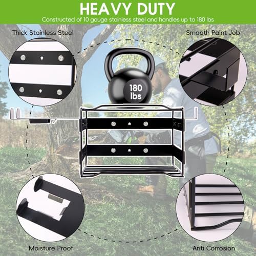 Power Tool Organizer Wall Mount - Heavy Duty Weed Eater Hanger for Garage Org...