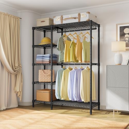 VIPEK V7 Clothes Rack with Shelves Heavy duty Closet for Hanging Clothes