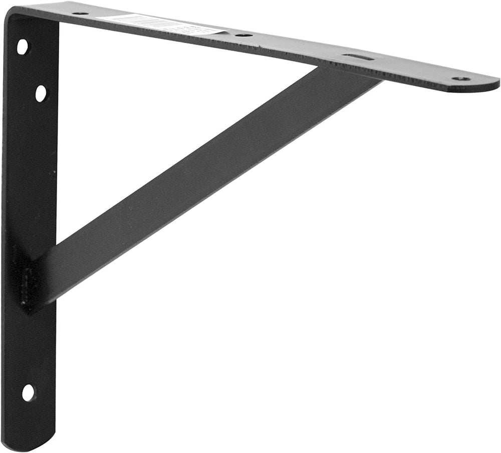 Decko Products 49144-10 Heavy-Duty Shelf Bracket, 10.5-Inch X 7.5-Inch, Black...