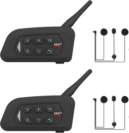 MIMIRACLE V4 Plus Motorcycle Helmet Bluetooth Intercom Headset