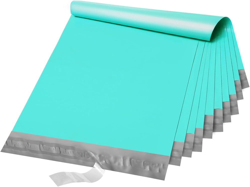 Fuxury Poly Mailers 19x24" 100 Pack,Large Shipping Bags for Clothing,Teal