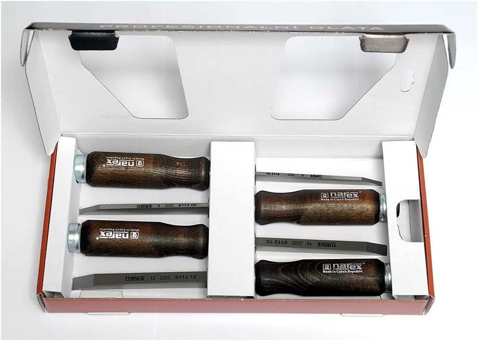 Narex 863600Chisel / Mortise Chisel Set - 4/6 / 10/12 mm - for Mortises