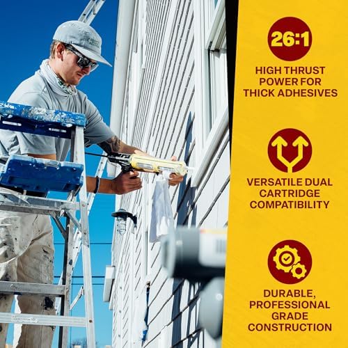 Dripless Brand DC600 Dual Component Adhesive Applicator | 22 oz Dual Cartridg...