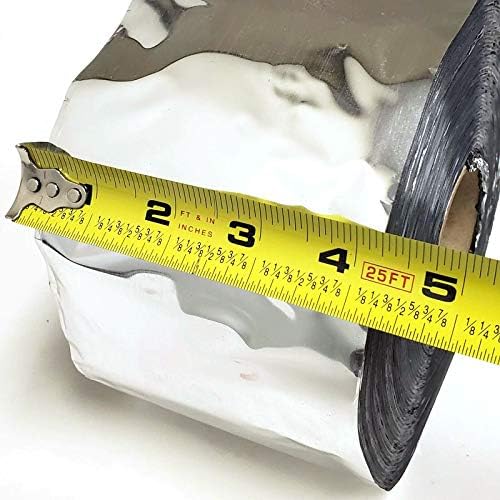 4" W x 50' L Aluminum Heavy Duty Foil Synthetic Polymer Adhesive Bod...