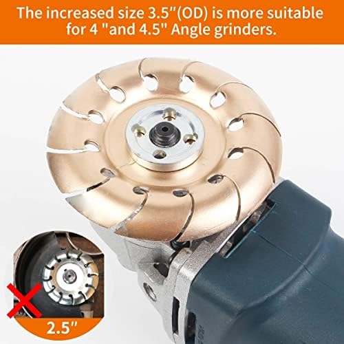 Pomsare Premium Tungsten Carbide Wood Carving Disc for Angle Grinder