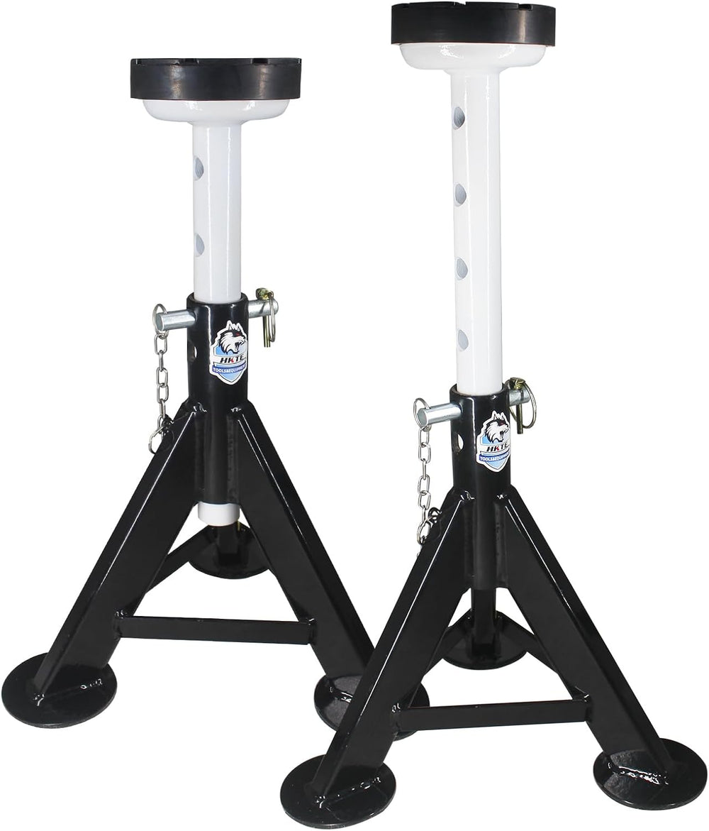 HKTE 4 Ton Heavy Duty Jack Stands, Security Locking Pins, 000 lbs Capacity (2...