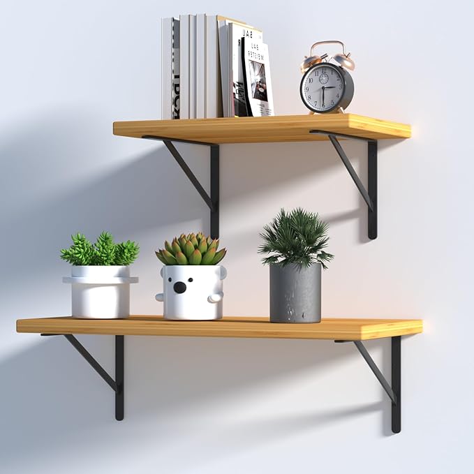 20 Pack L10 x H 8" Black Heavy Duty Shelf Brackets