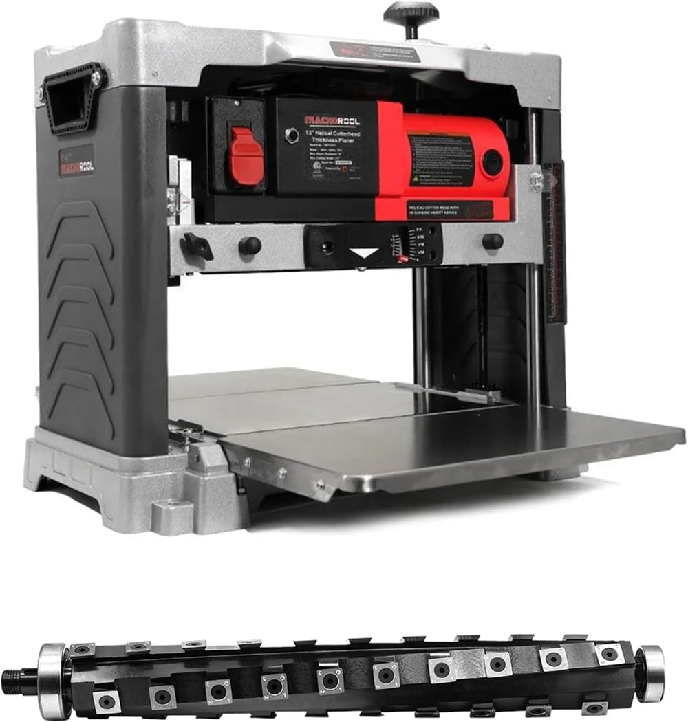 FindBuyTool 13" Benchtop Thickness Planer with Helical Cutterhead (MB320)